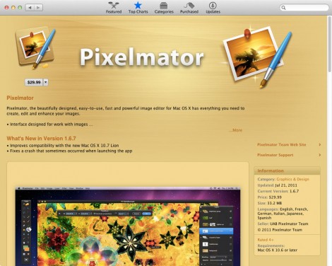 06_app_pixelmator 排名前20位的Mac App Store應用程序平面設計師。