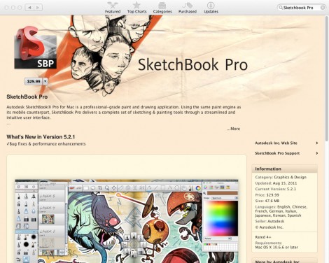 07_app_sketchbook_pro 排名前20位的Mac App Store應用程序平面設計師。